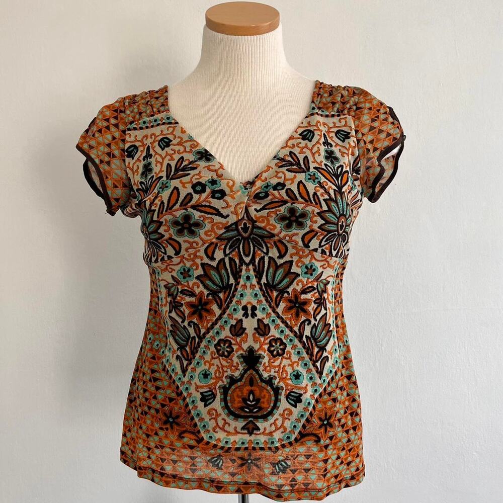 Vintage boho empire waist top